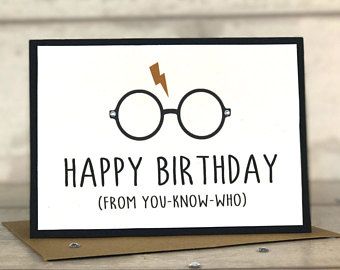 Carte Harry Potter, Harry Potter Birthday Cards, Harry Potter Cards, Harry Potter Harry, Robert Englund, Anniversaire Diy, Anniversaire Harry Potter, Unique Birthday Cards, Harry Potter Halloween