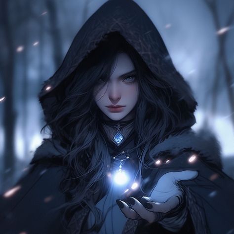 Black Haired Witch Art, Ice Witch, Cold Face, Le Cri, Fate Stay Night Anime, Creating Characters, Witch Art, Japan Art, Fantasy Inspiration