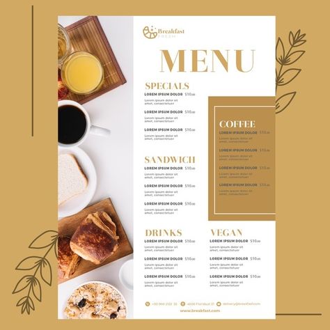 Breakfast Menu Design, Healthy Breakfast Menu, Menu Design Layout, Menu Sans Gluten, Healthy Restaurant Food, Menu Design Inspiration, Breakfast Restaurant, Cafe Menu Design, Menu Card Design