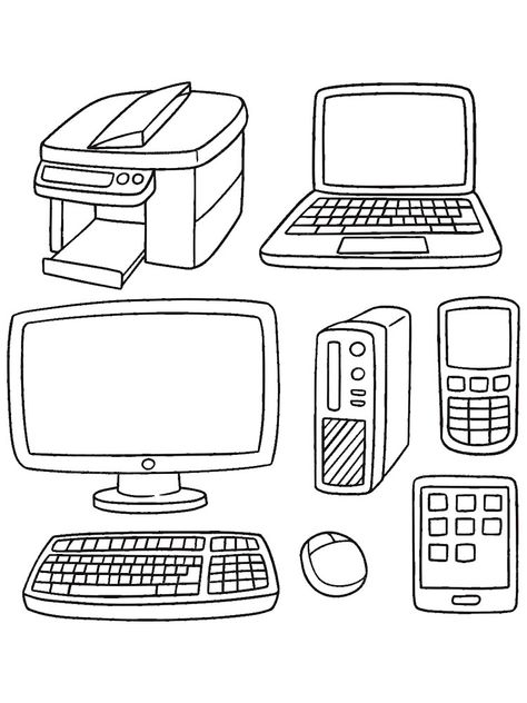 Computer Background Pictures, Preschool Worksheets Free Printables, Cartoon Stars, Computer Architecture, Computer Drawing, Computer Background, Certificate Design Template, Computer Basics, Computer Lab