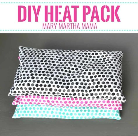 Homemade Heating Pad [Hot & Cold Rice Pack] – Mary Martha Mama How To Make Heat Packs Diy, Diy Neck Heating Pad, Fleece Rice Heating Pad Diy, Rice Pillows Heat Pack, Homemade Rice Heating Pads, Corn Bags Diy Heating Pads How To Make, Handmade Heating Pads, Diy Hot Pack, Rice Hot Packs Diy