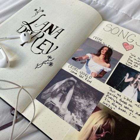 Lenanorah Journal, Lana Del Rey Journal, Commonplace Book, World Party, Journal Inspo, Creative Journal, Im Crazy, Journaling Ideas, Scrapbook Journal