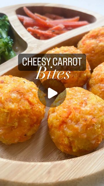 Carrot Snacks For Kids, Veggie Recipes For Kids, Carrot Bites, Cheesy Bites, Fun Meals, Toddler Recipes, Recipes For Kids, Easy Cheesy, Toddler Meals