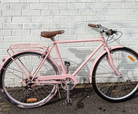 Pink Bike Aesthetic, Bike Aesthetic, Pink Bike, Cute Room Decor, Favorite Hobby, White Aesthetic, Light Pink, Bicycle, Bike