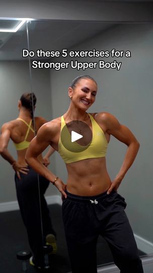 3.5K views · 165 reactions | Do these 5 exercises for a Stronger Upper Body 💪🏼 Dumbbell Only 🔥 #strengthtraining #strengthtrainingforwomen #shoulders #upperbodyworkout #dumbbellworkout | Hayley Madigan | Steve Lima · I Want You To Stay Arms Shoulders Back Workout, Back And Shoulder Hiit Workout, Db Upper Body Workout, Push Day Workout Women Gym, Shoulders Chest Tricep Workout, Arms And Chest Workout, Back And Bicep Workout Dumbell, Biceps Workout For Women, Chest Workout Women Gym