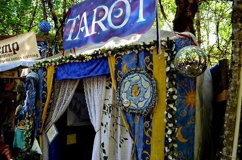 tarot tents | The Tarot Tent ~ I love love, love. Perfect for a weekend at the farmers market. Tent Ideas, Spiritual Nature, Fortune Tellers, Spiritual World, The Mighty Boosh, Craft Booth Displays, Circus Tent, Unusual Homes, Good Intentions