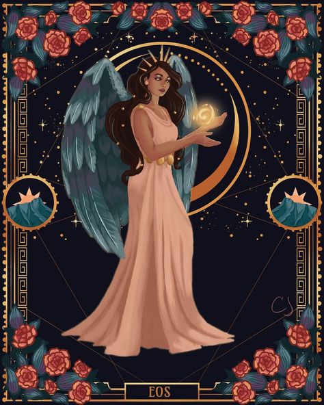 Chelsea J on Instagram: “✨Eos✨ Goddess of the dawn 🌞 For #jbmythmonth . . #artchallenge #greekgoddess #greekmythology #mythologyart #mythology #dawn #sunshine…” Aurora Goddess, Witch Craft Supplies, Greek Titans, Greece Mythology, Goddess Names, Goddess Outfit, Subwoofer Amplifier, Greek Mythology Art, Home Theater Speakers