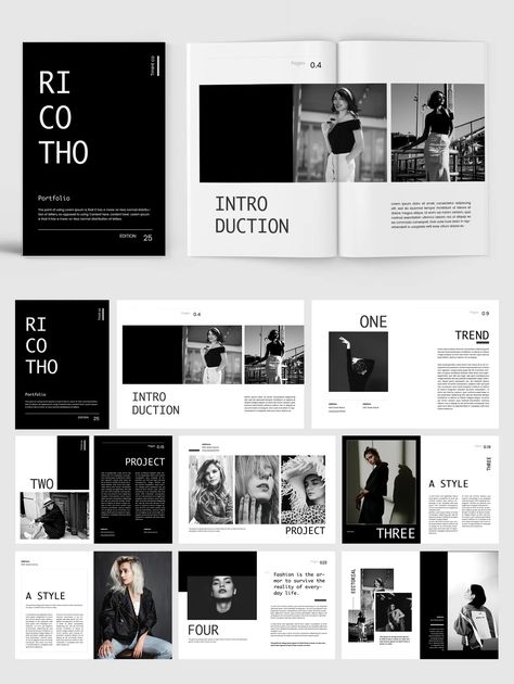 Fashion Booklet Design, Fashion Brochure Design, Layout Editoriale, Fashion Lookbook Layout, Fashion Lookbook Design, Fashion Booklet, Lookbook Template, Catalog Design Layout, Lookbook Ideas