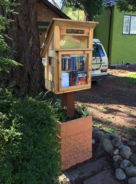 The book exchange Amish Crafts, Book Exchange, Little Library, Free Library, Library Design, Calgary Alberta, Countries Around The World, Community Events, Alberta Canada