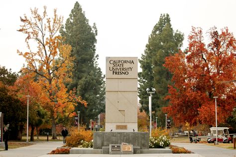 Fresno State Aesthetic, California State University, Vision Board Images, Cal State, Fresno State, California Girl, University Campus, State College, Health Center