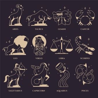 Ancient Zodiac, Horoscope Elements, Astrology Dates, Horoscope Art, Pisces And Taurus, Zodiac Characters, Virgo And Scorpio, Astrological Symbols, Astrology And Horoscopes