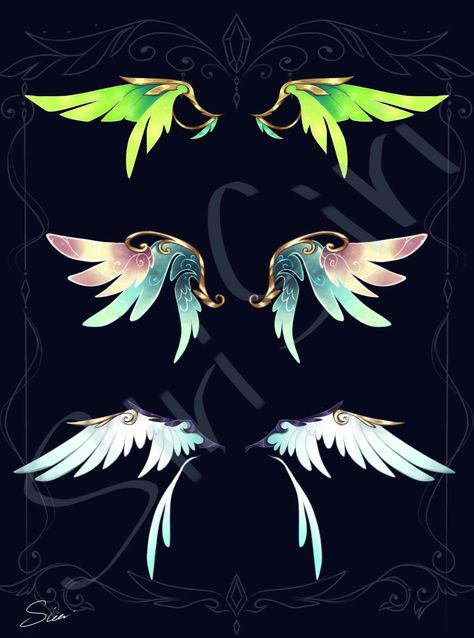 Cool Wing Designs, Wing Design Ideas, Fantasy Wings Design, Types Of Wings, Fantasy Wings, Magic Wings, Wings Drawing, Wing Design, Fantasy Props