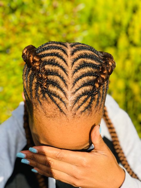 Stitch Braids For Round Face, Cornrows On Round Face, Detailed Cornrows, Intricate Cornrows, Protective Style Braids, Plaits Hairstyles, Long Box Braids, Cute Skirt Outfits, Natural Hairstyles For Kids