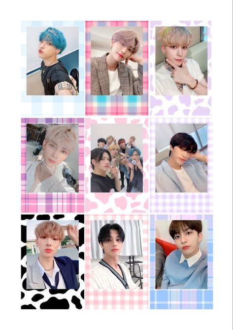 Ateez Polaroid Printable, Ateez Polaroid, Ateez Freebies, Kpop Scrapbook, Kpop Polaroids, Kpop Freebies, Kpop Polaroid, Polaroid Kpop, Bts Polaroid