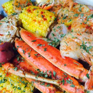 Seafood Boil Recipe, Seafood Broil, Shrimp And Crab Boil, Snow Crab Legs, Seafood Boil Recipes, Fennel Sausage, Boiled Food, Jumbo Shrimp, Seafood Boil