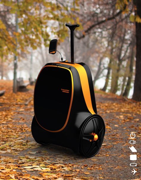 Energy generating luggage, for your iPhone and iPad. As you roll the luggage, it generates electricity and charges a battery. Later you can hook it up to charge your phone. Gadgets Techniques, Nouveaux Gadgets, Teknologi Futuristik, Teknologi Gadget, Kinetic Energy, Future Tech, Gadgets And Gizmos, Nanotechnology, Futuristic Technology