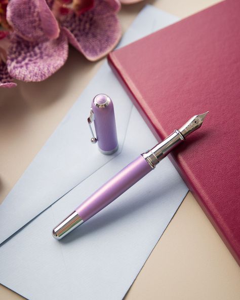 Arc Notebook, Silhouette Cameo Tutorials, Dog Pen, Goulet Pens Company, Desk Goals, Iridescent Purple, Fountain Pen Nibs, Goulet Pens, Pen Collection