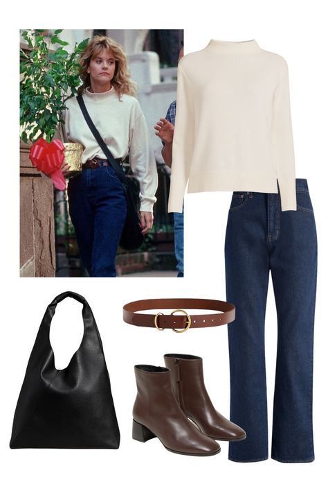 Meg Ryan Fall Style: 8 Rom-Com Inspired Outfits 90s Meg Ryan Style, Meg Ryan 90s Style, Meg Ryan Outfits 90s, Meg Ryan Fall Outfits, Meg Ryan Fashion, Meg Ryan Style 90s, 90s Fashion Minimalism, Meg Ryan Fall Aesthetic, 90s Rom Com Outfits