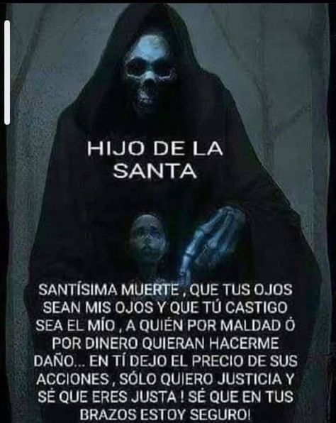 Fotos De Jose Pedro En Santa En 2022 E27 La Santa Muerte Tattoo, Overwatch Tattoo, Santa Muerte Prayer, Grim Reaper Art, Spiritual Prayers, Miracle Prayer, Witchcraft Spell Books, Spirit Quotes, Doing Me Quotes