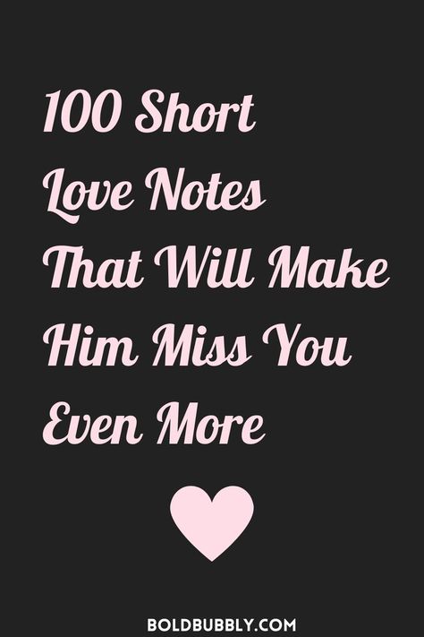 short love notes