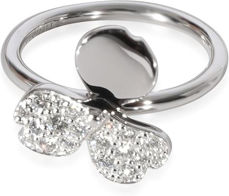 Amazon.com: Tiffany & Co., Pre-Loved Paper Flowers Ring, 4.25, Platinum : Luxury Stores Co Collection, Flowers Ring, Timeless Fashion Pieces, Slim Aarons, Art Deco Diamond Rings, Circle Diamond, Gold Band Ring, Platinum Metal, Diamond Rings Bands