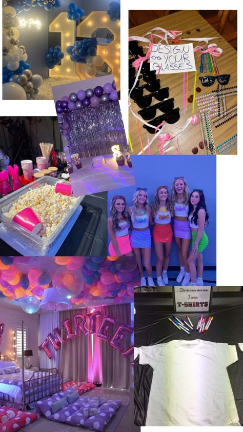 13 Bday Party Ideas Girls 13th Birthday, Teen B Day Party Ideas, 14th Birthday Themes, Birthday Themes For 13th Birthday, Birthday Ideas For 13th Girl, 14th Birthday Party Ideas For Teenagers, Club Themed Birthday Party, 13 Bday Ideas, 13th Birthday Party Ideas Theme