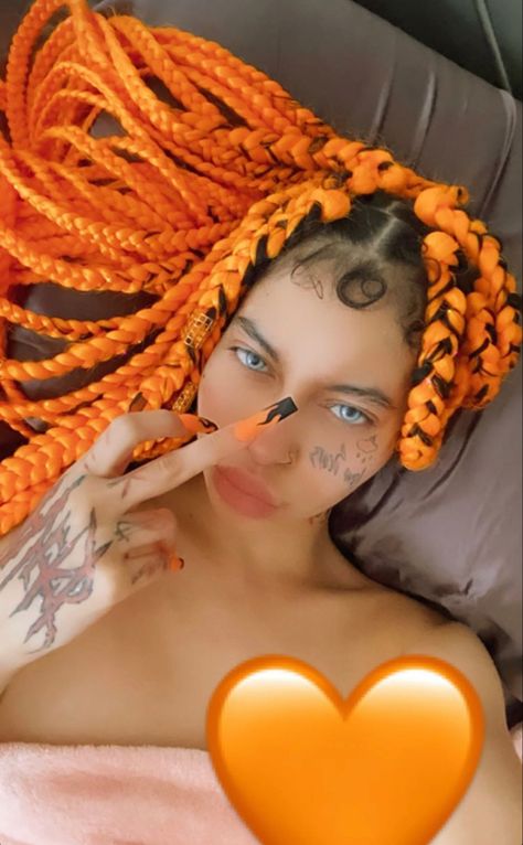 sept.2020🤍🧡🖤 Box Braids, Follow Me, Braids, Not Found, Orange, Pink, Plaits