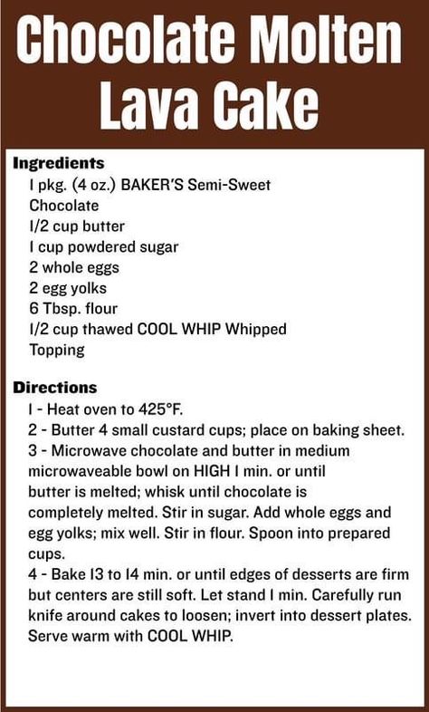 Lava Cake Recipe Easy, Lava Cake Recipe, Cake Recipe Easy, Molten Chocolate Lava Cake, Lava Cake Recipes, Molten Lava Cakes, Lava Cake, Microwave Bowls, Lava Cakes