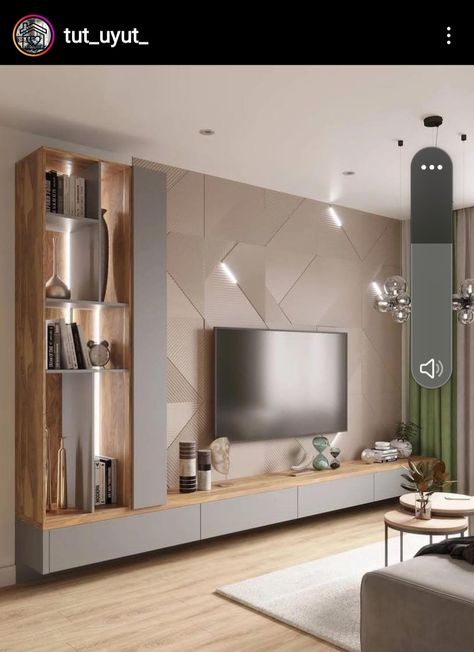 Tv Backdrop Bedroom, Tv Cabinet Design Modern, Tv Wall Units, Modern Tv Room, Tv Wall Decor Ideas, Tv Unit Furniture Design, Living Room Wall Units, Modern Tv Wall, Wall Tv Unit Design