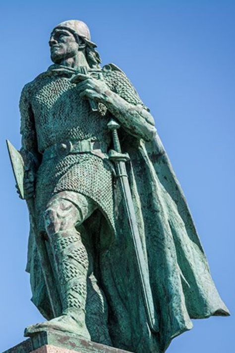 Leif Erikson, Norwegian People, Erik The Red, Real Vikings, Viking Life, Viking Beard, Reykjavik Iceland, Viking Culture, Historical People