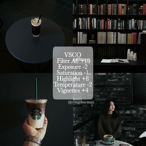 Dark Academia Vsco, Vscocam Filters, Vsco Hacks, Filters Instagram, Camera Tricks, Vsco Filter Instagram, Vsco Themes, Vsco Tutorial, Best Vsco Filters