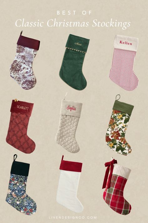 best christmas stockings. luxe christmas stocking. classic velvet christmas stocking. plaid christmas stocking. modern christmas stocking. earthy christmas stocking. personalized stocking. monogrammed stocking. faux fur christmas stocking. embroidered stocking. stylish christmas stockings. woven stocking. william morris stocking. Stocking Design Ideas, Earthy Christmas, Modern Christmas Stocking, Velvet Christmas Stocking, Embroidered Stocking, Luxe Christmas, Plaid Christmas Stockings, Embroidered Stockings, Personalized Stocking