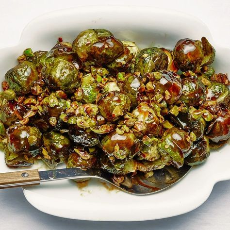 Brussels Sprouts With Pistachios and Lime Recipe Recipe | Epicurious Brussel Spouts, Indian Thanksgiving, Autumn Vegetables, Healthy Thanksgiving Sides, Raw Pistachios, Pistachio Recipes, Best Thanksgiving Recipes, Lime Recipes, Vegetarian Thanksgiving