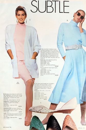 Cindy Crawford in the Spiegel Catalog Spring/Summer 1987 | by 80sfashionfan #cindycrawford Retro Fashion 80s, Spiegel Catalog, 80s Magazine, 1980 Clothes, 80's Vibes, Vintage Fashion 1980s, 80s Trends, 1980s Fashion Trends, 80s Stuff