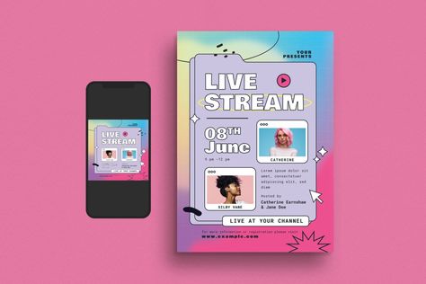 Tiktok Design, Live Tiktok, Brand Strategist, Marketing Collateral, Graphic Design Trends, Flyer Design Templates, Event Flyer, Blog Marketing, Post Design