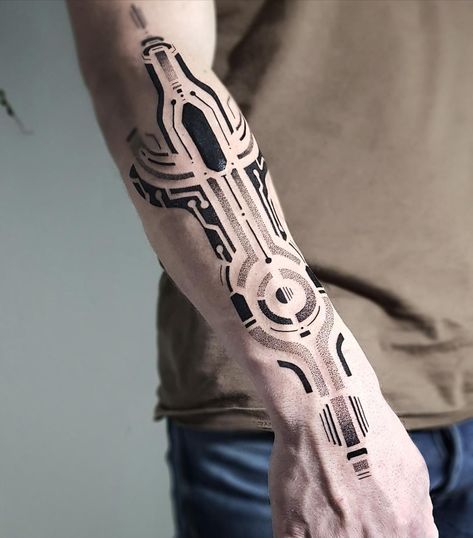 Moving On Tattoos, Tech Tattoo, Nape Tattoo, Cyberpunk Tattoo, Arm Tats, Armor Tattoo, Full Arm Tattoos, Cross Tattoo Designs, 3d Tattoos