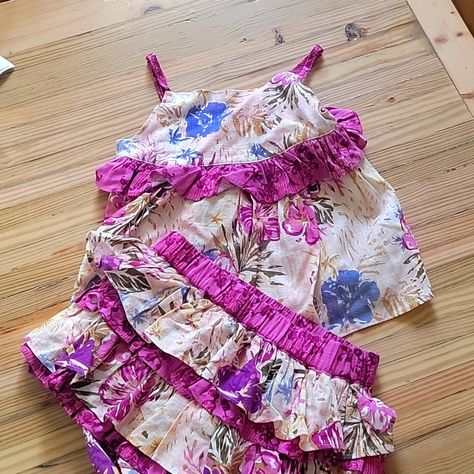 Matilda Jane Tropical Set. Size 6, Purchased But Never Used. See Adult Size Large Matching Dress. Matilda Jane, Matching Dresses, Matilda, Matching Sets, Kids Shop, Size 6, Cream, Purple, Color