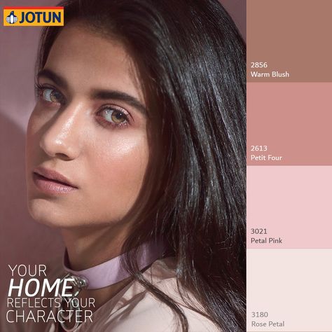 Jotun Transparent Pink, Jotun Paint, Egyptian Beauty, What Women Want, Paint Wall, Paint Matching, Color Palette Pink, Bedroom Idea, Pink Paint