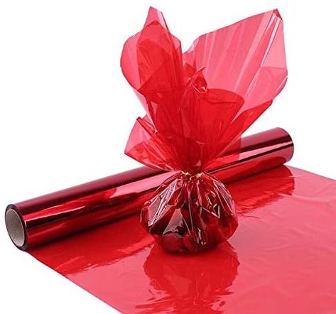 Amazon.com: Red Cellophane Wrap Roll, Translucent Red Cellophane Wrapping Paper, 16 Inch Width x 100 Ft Long Colored Cellophane Rolls for Gift Baskets, DIY Arts Crafts Decoration and More : Health & Household Gift Baskets Diy, Baskets Diy, Cellophane Wrapping, Christmas Candy Gifts, Film Gift, Paper Candy, Birthday Gift Baskets, Cellophane Wrap, Valentines Flowers