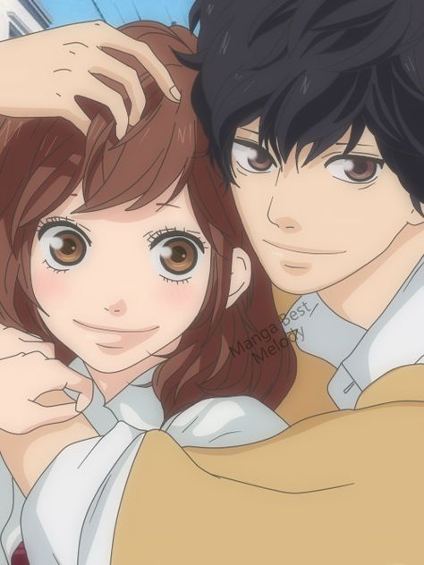 <3 Ao Haru Ride Anime, Two Anime Characters, Ao Haru Ride Kou, Futaba Y Kou, Blue Springs Ride, Shojo Anime, Ao Haru, Hxh Characters, Manga Couples