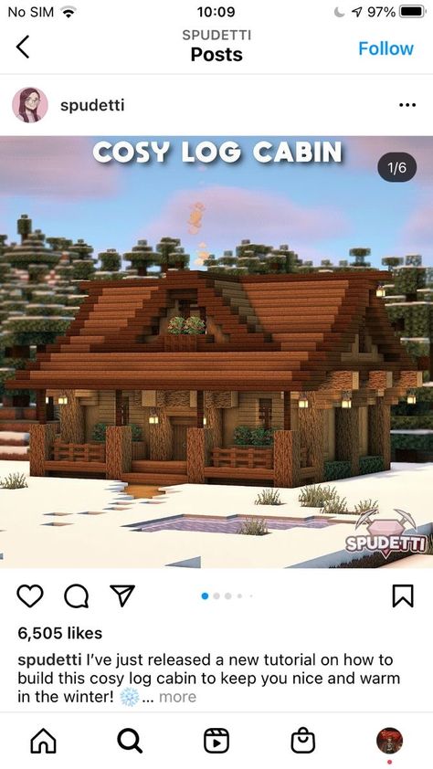 Cute Spruce House Minecraft, Spruce Starter House Minecraft, Minecraft Spruce Cabin, Spruce Minecraft House Ideas, Minecraft Spruce Village, Spruce Cabin Minecraft, Minecraft Spruce Cottage, Cabin Minecraft Houses, Minecraft Houses Spruce