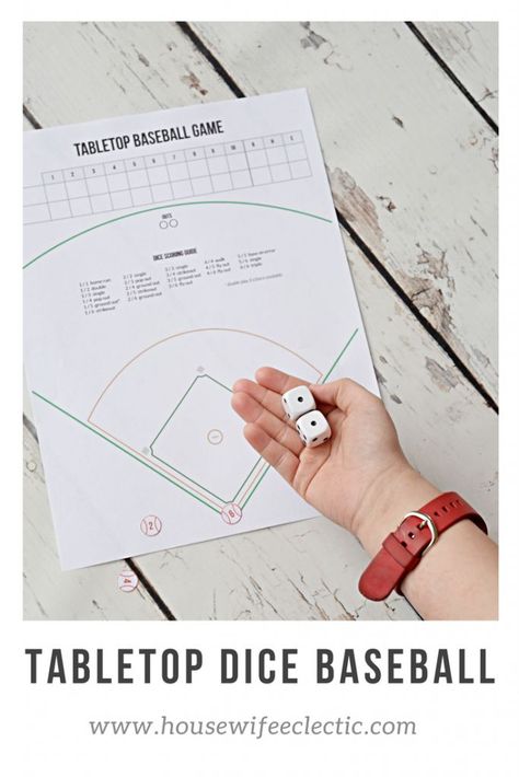 Tabletop Dice Baseball—Keeping America's Pastime Alive - Housewife Eclectic Fun Card Games, Family Fun Games, Group Games, Dice Games, Baseball Game, Baseball Games, Star Citizen, Christmas 2020, Family Game Night