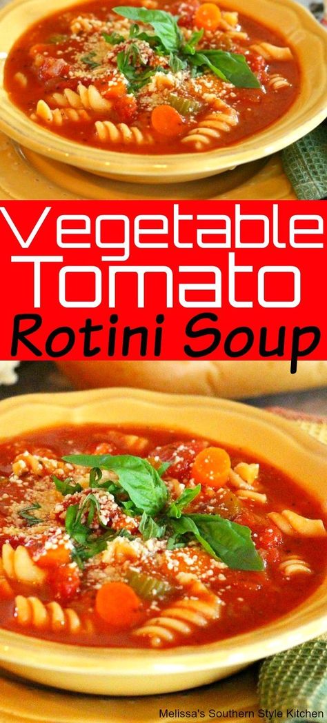 Soup With Rotini Noodles, Rotini Soup, Vegetable Soup With Pasta Recipes, Tomato Rotini Soup, Rotini Soup Recipes, Vegetable Soup With Pasta, Tomato Noodle Soup, Vegetable Soup Crock Pot, Pasta Soup Recipes