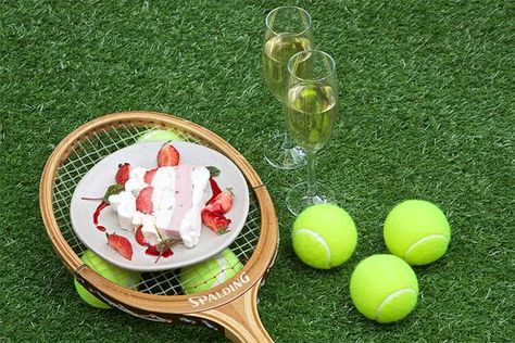 Lanson Champagne, Eton Mess Dessert, Ivy Cafe, Traveling To London, Grand Slam Tennis, Tennis Pictures, Lemon Mousse, Orange Sorbet, Tennis Party