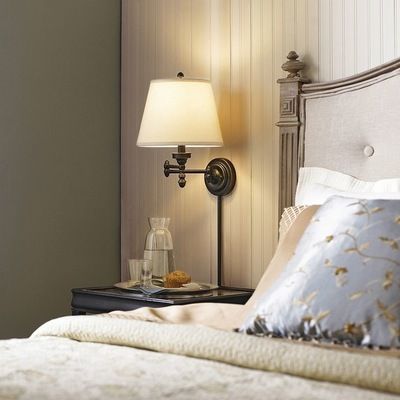 Whether you’ve got last-minute visitors or plans for relatives to visit over the holidays, you’ll want to make sure the guest bedroom is prepped and ready. It doesn’t take much to create a warm and hospitable environment that’s not far off from luxurious hotel experience.Use these tips to help make your out-of-town guests feel welcome on their stay. #HomeDecor #HomeImprovement #PrepForTheHolidays #HomeBeginsHere Bedroom Lamps Design, Bedroom Reading Lights, Wall Lights Bedroom, Wall Lamps Bedroom, Wall Sconces Bedroom, Wall Mounted Lamps, Sconces Bedroom, Up House, Bedside Lighting