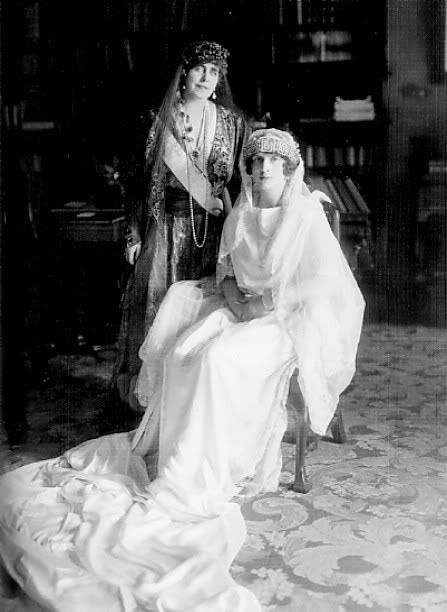 Queen Marie of Romania with her daughter-in-law Helen Michael I Of Romania, Queen Marie Of Romania, Royalty Wedding, Romanian History, Marie Of Romania, Romanian Royal Family, Queen Victoria Family, Greek Royal Family, Princess Katherine