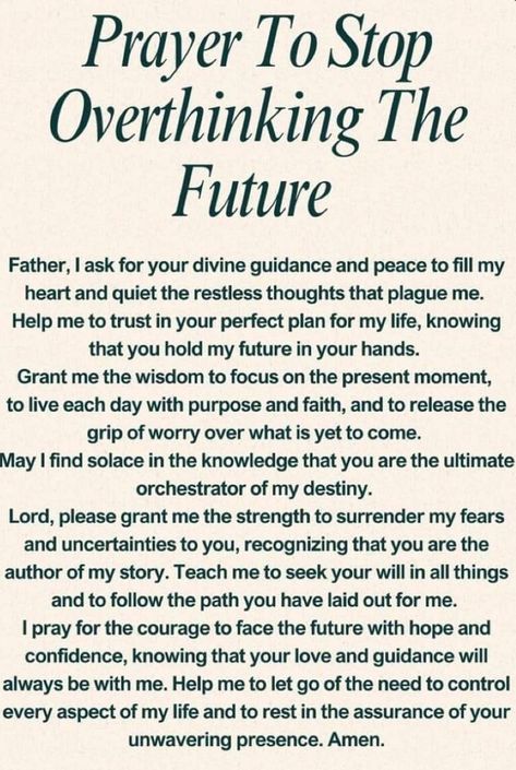 Bible Verses For Overthinking, Prayer Strategies, Prayers Of Encouragement, Prayer For Guidance, Motivational Bible Verses, Stop Overthinking, Morning Prayer Quotes, Spiritual Prayers, Christian Quotes Prayer