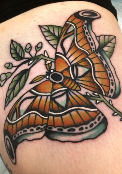 Cecropia Moth Tattoo, Moth Tattoo Ideas, Moth Tattoo Meaning, Lunar Moth Tattoo, Traditional Moth Tattoo, Moth Tattoos, Cecropia Moth, Atlas Tattoo, Moth Tattoo Design