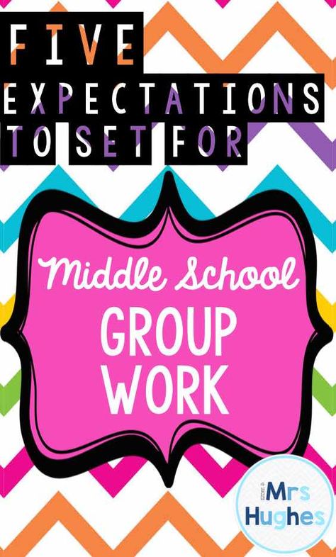 Five expectations to set on the first day of school for group work or collaborative work in the middle school and secondary classrooms! via iMrsHughes Teaching Group Work, Group Work Expectations, 7th Grade Social Studies, Library Media Specialist, Classroom Lesson Plans, Secondary Classroom, Classroom Procedures, Direct Instruction, Strengths And Weaknesses