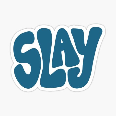 Slay Sticker, Office Printables, Blue Company, Cut Out Letters, Word Bubble, Africa Animals, Cute Laptop Stickers, Bubble Stickers, Lion Face